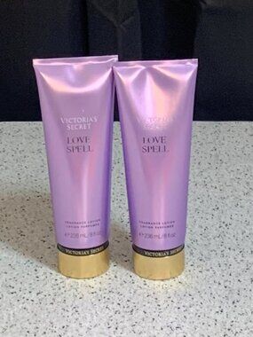 2 Pack Victoria's Secret Fragrance Body Lotion Love Spell 2x 8 oz Sealed